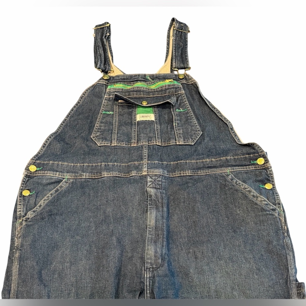 Liberty Denim Carpenter Overalls Bibs Mens 44x30 Cotton Chore Ranch Work EUC